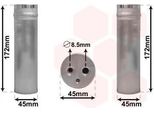 Van Wezel 2700D185 - Essiccatore Per Climatizzatore Oe BP4K 61 501 Per 3 (Bk), 5 (CR19)