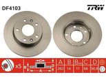 Trw DF4103 - Disco Freno Oe ANR4983 Per Freelander (L314)