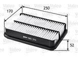 Valeo 585370 - Filtro Aria Oe TA1179 Per C4 Aircross, Xedos 9 (Ta), 4008, 4 Runner, Previa (R1, R2)