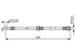 Bosch 1 987 476 110 - Tubo Freno Oe B25D 43 980A Per Premacy (Cp), 323 (Bj)