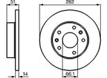 Bosch 0 986 478 991 - Disco Freno Oe Sdb 1008 30 Per Freelander (L314)