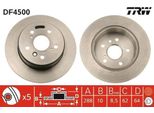 Trw DF4500 - Disco Freno Oe 42431 33030 Per Rx (MCU15), Camry (V1), Camry (V2), Camry (V3)
