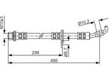 Bosch 1 987 476 963 - Tubo Freno Oe 90947 02875 Per Rx (MCU15), Camry (V1), Camry (V2)