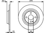 Bosch 0 986 479 473 - Oe N0YY 26 251 Disco Freno Per MX-5 Ii (Nb)