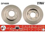Trw DF4689 - Oe B01C 26 251A Disco Freno Per 323 (Ba)