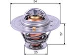 Gates TH22782G1 - Termostato Acqua Di Raffreddamento Oe 1338 90 Per Jumper, Ducato, Boxer