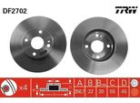 Trw DF2702 - Disco Freno Oe BB7E 33 25XB Per MX-3 (Ec), MX-5 I (Na), 323 (Ba), 323 (Bj), MX-5 Ii (Nb)