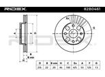 Ridex 82B0461 - Oe B26Y 33 25X A Disco Freno, Asse Anteriore Per Demio (Dw), 323 (Bj), 323 (Ba)