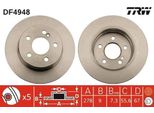 Trw DF4948 - Oe A 204 423 05 12 Disco Freno Per Classe C (W204), Classe C (C204), Classe C (S204)