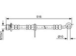 Bosch 1 987 481 729 - Tubo Freno Oe 01465 TL1 G00 Per Accord Viii