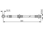 Bosch 1 987 476 133 - Tubo Freno Oe 46211 BN80B Per Almera Ii (N16)