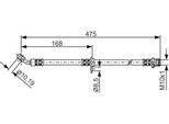 Bosch 1 987 481 327 - Tubo Freno Oe 01468 Sea E00 Per Accord Vii
