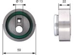 Gates T41129 Tendicinghia, Cinghia Dentata Oe 082053 Compatibile Con Ax, Berlingo, Bx, C15, Evasion, Saxo, Xantia, Xm, Xsara, Zx, Ulysse, Zeta, 106, 205, 206, 306, 307, 309, Partner, Expert, 806, 605, 406