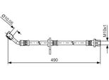 Bosch 1 987 481 521 - Tubo Freno Oe 01466 TA0 A00 Per Accord Viii