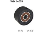 Skf Vkm 64005 - Puleggia Folle Oe RF5D 15 940A, Cinghia A V Per 3 (Bk), 3 (Bl), 5 (CR19), 6 (G), CX-7 (Er)