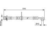 Bosch 1 987 481 730 - Tubo Freno Oe 01464 TL1 G00 Per Accord Viii