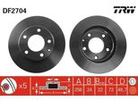 Trw DF2704 - Oe 3395510 Disco Freno Per MX-6 (Gd), MX-6 (Ge), Premacy (Cp), Xedos 6 (Ca)