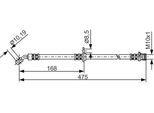 Bosch 1 987 481 326 - Tubo Freno Oe 01466 Sea E00 Per Accord Vii