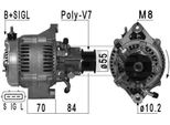 Era 210961A - Alternatore Oe Err 6999 Per Discovery Ii (L318)