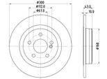 Hella 8DD 355 122-871 - Oe 4231612 Disco Freno Per Slc (R172), Slk (R172)