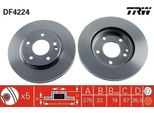 Trw DF4224 - Disco Freno Oe 414421001264 Per Vaneo (414)