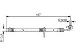 Bosch 1 987 481 511 - Oe 01465 Swa 000 Tubo Freno Per CR-V Iii (Re)
