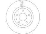 Trw DF6575 - Disco Freno Oe Beet 33 251 Per CX-30 (Dm), CX-3 (Dk), 3 (Bp), 3 (Bm, Bn), Glc