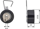 Gates T43141 - Puleggia Tenditore Oe LHP100900L, Cinghia Di Distribuzione Per Freelander (L314)
