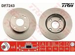 Trw DF7243 - Disco Freno Oe B458 33 25XB Per 323 (Ba), MX-5 I (Na)