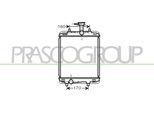 Prasco CI201R003 - Oe 1330P4 Radiatore, Raffreddamento Motore Per C1 (Pm, Pn), C1 Ii (Pa, Ps), 108, Aygo (B1), Aygo (B4)