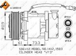 Nrf 32275 - Compressore Aria Condizionata Oe 6453CN Per Berlingo, Saxo, Xsara, 106 Ii, 206 Cc (2D), 206 (2A/C), 206 Sw (2E/K), 206 Van, 306, Partner (5, G)