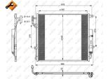 Nrf 350220 - Condensatore Aria Condizionata Oe LR015555 Con Essiccatore Per Discovery Iv (L319), Range Rover Sport (L320)