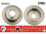 Trw DF4223 - Oe A 168 423 02 12 Disco Freno Per Classe A (W168), Vaneo (414)