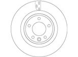 Trw DF6956S - Disco Freno Oe LR084067 Per Discovery V (L462), Range Rover Iv (L405), Range Rover Sport (L494)