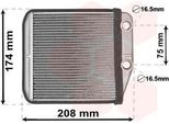 Van Wezel 17006416 - Oe 77364283 Scambiatore Di Calore, Riscaldatore Per Jumper, Ducato, Boxer