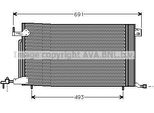 Prasco PE5186 - Condensatore Aria Condizionata Oe 6455AV Per Berlingo, Xsara, Zx (N2), 306, Partner (5, G)
