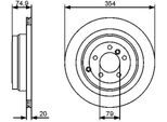 Bosch 0 986 479 479 - Disco Freno Oe Lr 017804 Per Range Rover Iii (L322)