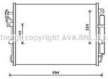 Prasco AUA5215D - Oe JRB500040 Condensatore Aria Condizionata Con Essiccatore Per Discovery Iii (L319), Discovery Iv (L319)