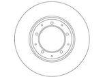 Trw DF6905 - Disco Freno Oe SDB100980 Per Defender (L316)
