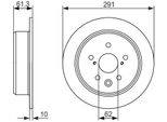 Bosch 0 986 479 657 - Oe 4243130280 Disco Freno Per Is Ii (E2), Is Iii (E3)
