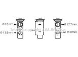 Prasco VO1162 - Oe LR003182 Valvola Di Espansione, Aria Condizionata Per Discovery Sport (L550), Freelander 2 (L359), Range Rover Evoque (L538), S80 Ii (124), V60 I (155, 157), V70 Iii (135), S60 Ii (134), XC60 (156), XC70 Ii (136)