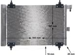 Mahle Ac 350 000S - Condensatore Aria Condizionata Oe 6453EC Con Essiccatore Per Xsara, 607 (9D, 9U), 406