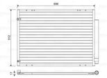 Valeo 814448 - Oe 88460 0E020 Condensatore Aria Condizionata Con Essiccatore Per Rx (U3)