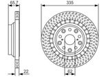 Bosch 0 986 479 T34 - Oe 4243150100 Disco Freno Per Ls (F5), Ls (F4)
