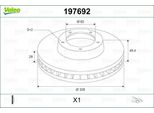 Valeo 197692 - Oe 43512 48110 Disco Freno, Asse Anteriore Per Nx (Z1), Highlander, Rav 4 Iv (A4)