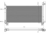 Nrf 350466 - Oe 8846048220 Condensatore Aria Condizionata Con Essiccatore Per Rx (L2)