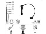 Ngk 9895 - Set Di Cavi Candela Oe 18 136A Per 323 (Ba), MX-3 (Ec)