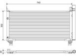 Valeo 822661 - Oe 88460 48220 Condensatore Aria Condizionata Con Essiccatore Per Rx (L2)