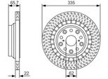 Bosch 0 986 479 T35 - Oe 4243250010 Disco Freno Per Ls (F4)