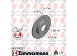 Zimmermann 600.1050.52 - Disco Freno Per Cordoba (6K), Ibiza (6K), Passat (35I), Polo (80, 86C), Polo (6V), Jetta Ii (165, 19E, 1G2)